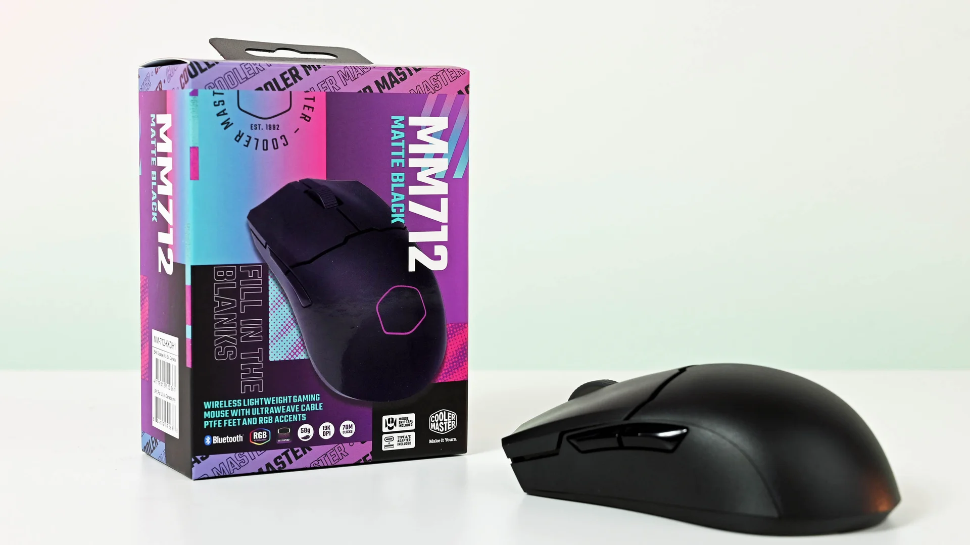 A streamer's setup featuring a comfortable wireless gaming mouse.