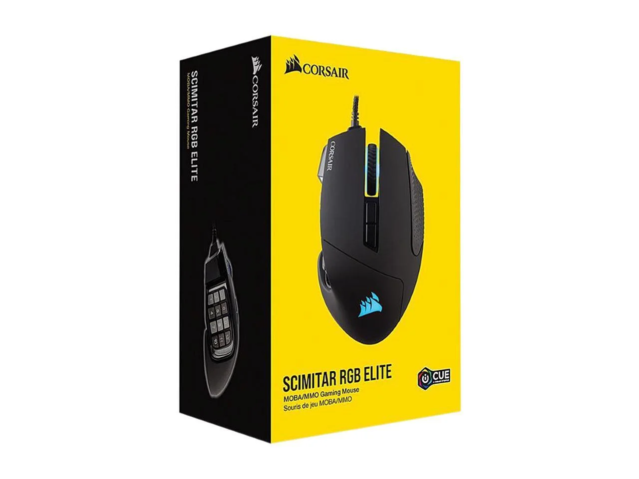 Corsair SCIMITAR RGB ELITE MMO gaming mouse with side buttons