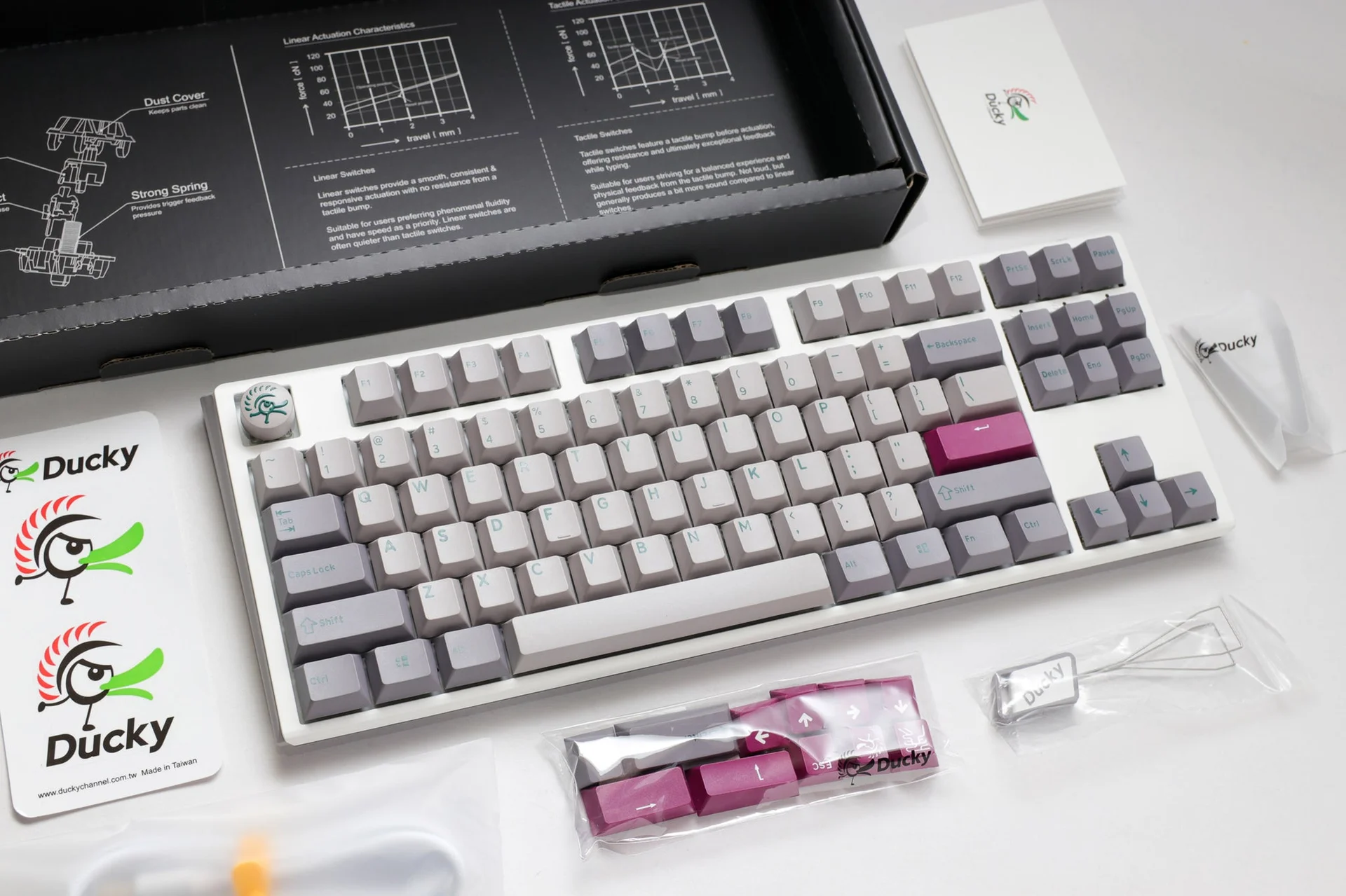 Keychron K8 Pro gaming keyboard with a TKL layout.